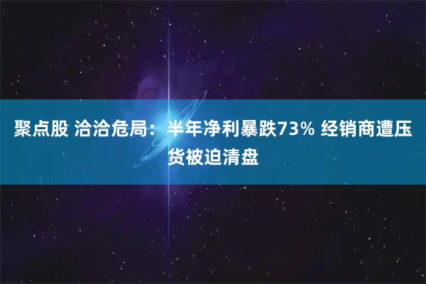 聚点股 洽洽危局：半年净利暴跌73% 经销商遭压货被迫清盘